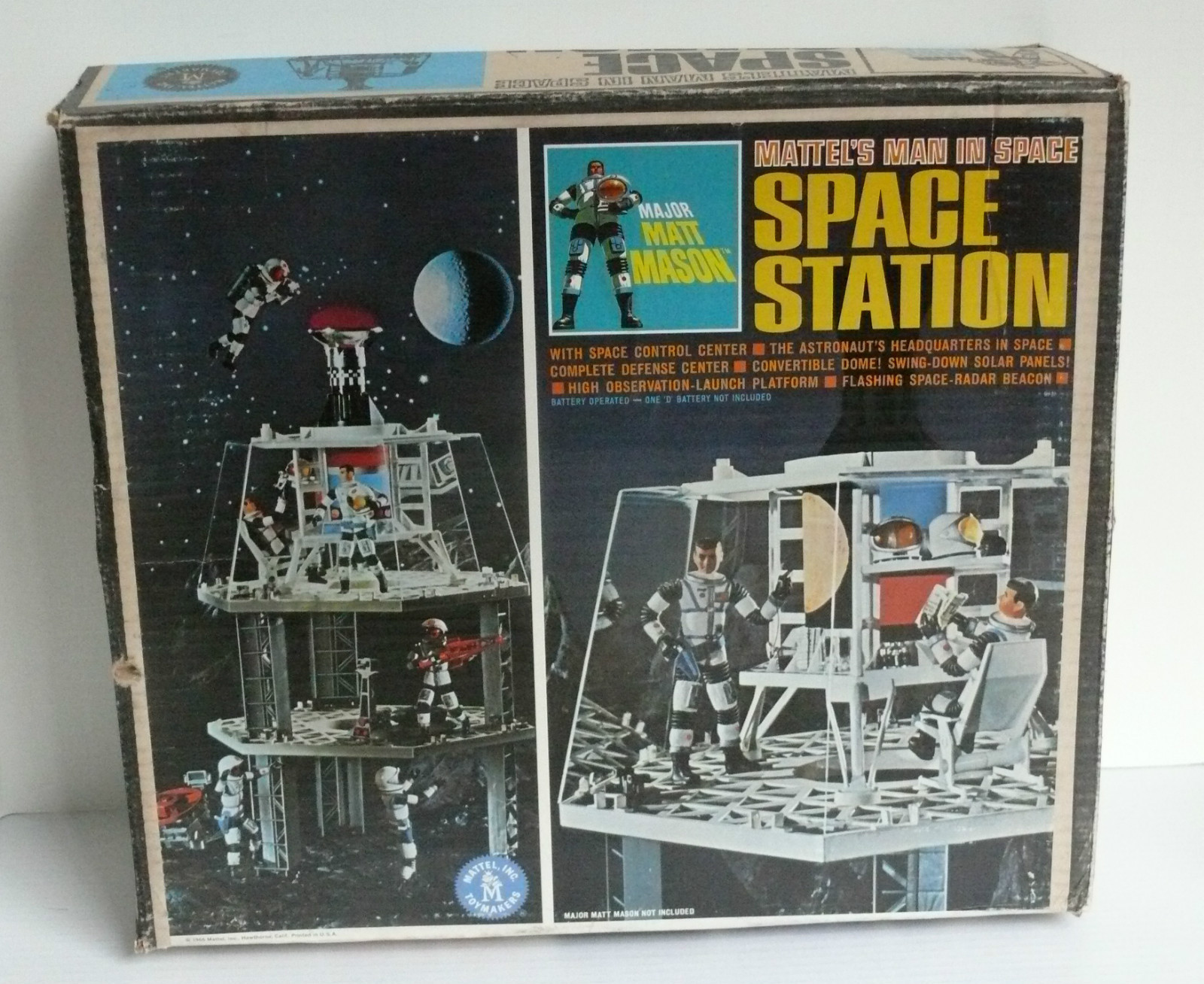 VINTAGE COPY 1966 MATTEL MAJOR MATT MASON SPACE TOYS COMIC BOOK ADVERTISEMENT 