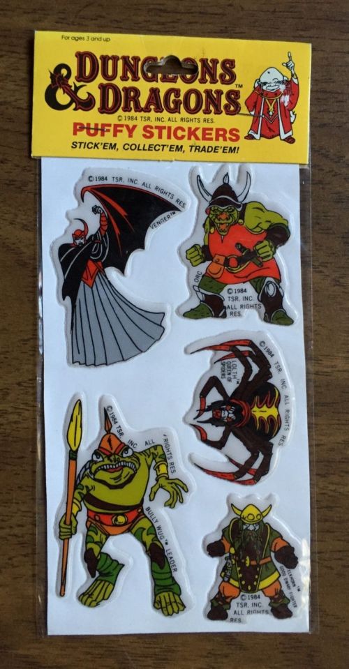 D&D Stickers 1984-4
